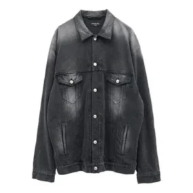 Vasket Denim-jakke i stor størrelse “Black” 662772TKVG51000