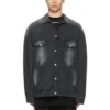 Vasket Denim-jakke i stor størrelse “Black” 662772TKVG51000