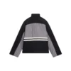 Vatteret træningsjakke med tragtkrave “Grey Black” 675462-TKO48-1000