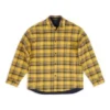 Vendbar oversized overshirt med tern “Yellow Blue” 720105TNM277660