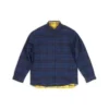 Vendbar oversized overshirt med tern “Yellow Blue” 720105TNM277660