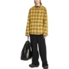 Vendbar oversized overshirt med tern “Yellow Blue” 720105TNM277660
