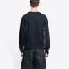 Worldwide Retail Therapy Sweatshirt med rund hals “Washed Black Yellow” 676629TLVA91361
