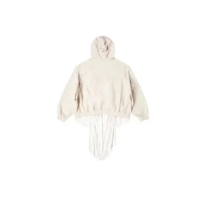 XXXL Hættetrøje med patch, oversized, “Ecru” 720406TNVD99784