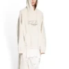 XXXL Hættetrøje med patch, oversized, “Ecru” 720406TNVD99784