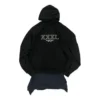 XXXL T-shirt med lapper og hætte, oversized “Black” 720406TNVD91070