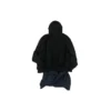 XXXL T-shirt med lapper og hætte, oversized “Black” 720406TNVD91070