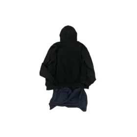 XXXL T-shirt med lapper og hætte, oversized “Black” 720406TNVD91070